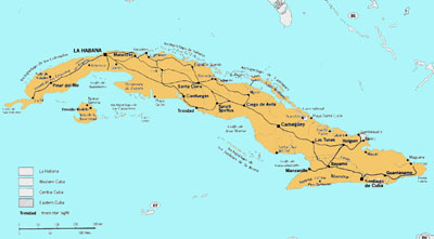 cuba carte geographique